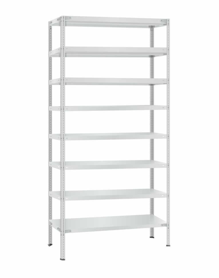 Стеллаж металлический Титан МС-500 2300х1000х600 8 полок купить в Красноярске Стеллаж металлический Титан МС-500 2300х1000х600 8 полок купить в Красноярске