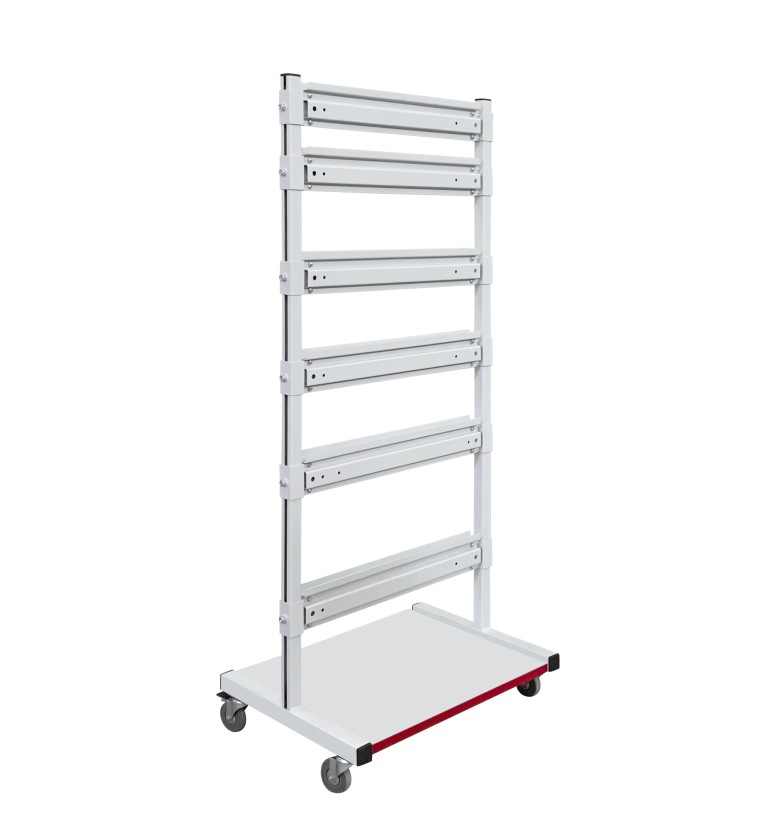 Стойка мобильная для лотков Gresson СМЛ ESD купить в Красноярске Стойка мобильная для лотков Gresson СМЛ ESD купить в Красноярске