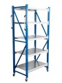 Стеллаж мобильный БиКом СТ-4 300x120x40 5 полок