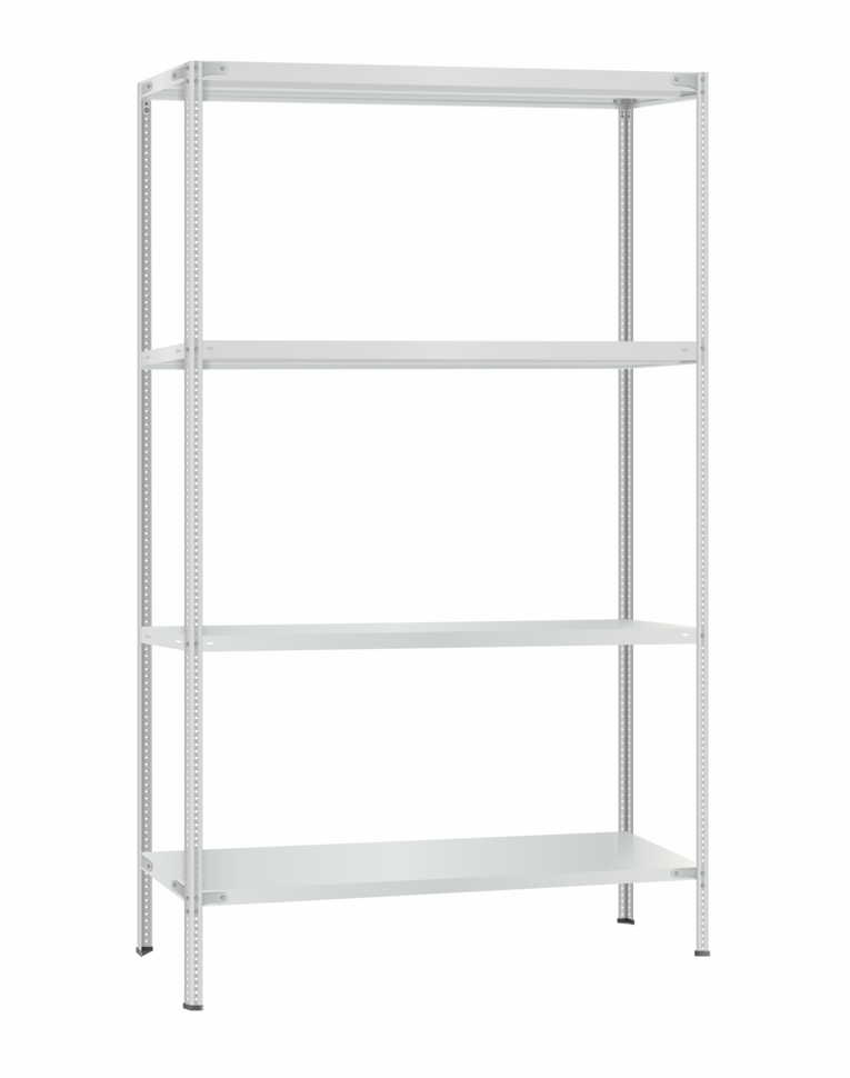 Стеллаж металлический Титан МС-500 2300х1200х300 4 полки купить в Красноярске Стеллаж металлический Титан МС-500 2300х1200х300 4 полки купить в Красноярске