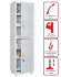 Медицинский шкаф HILFE МД 1 1657/SS купить в Красноярске