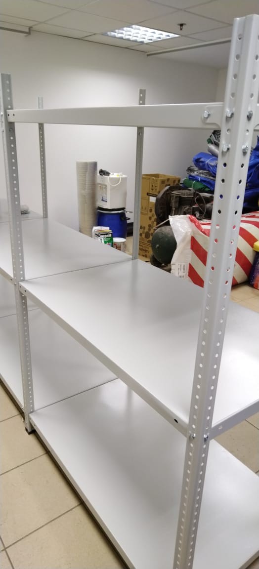 Стеллаж металлический Титан МС-500 1500х1000х600 3 полки купить в Красноярске Стеллаж металлический Титан МС-500 1500х1000х600 3 полки купить в Красноярске