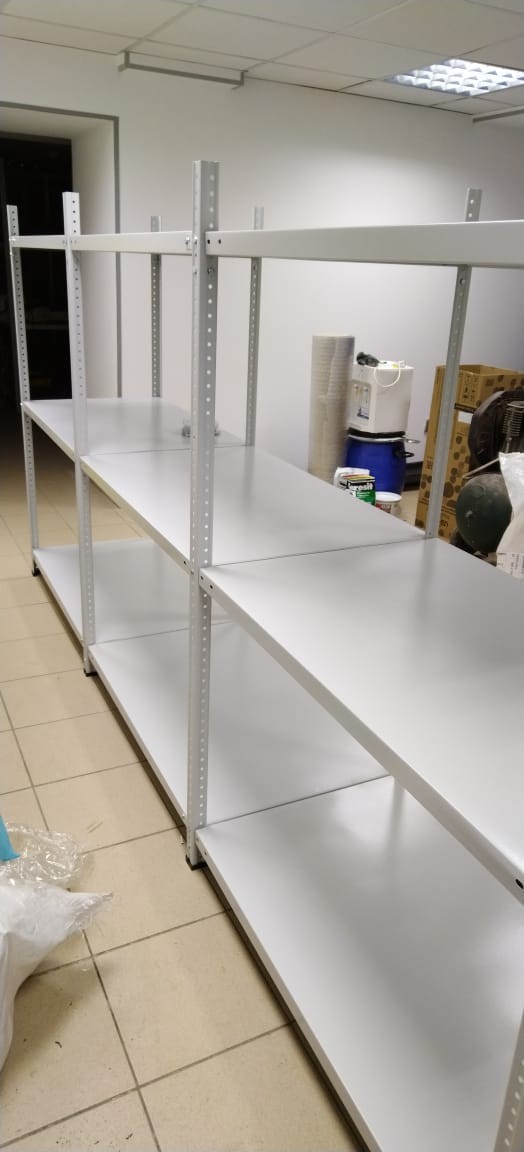 Стеллаж металлический Титан МС-500 1500х1000х600 3 полки купить в Красноярске Стеллаж металлический Титан МС-500 1500х1000х600 3 полки купить в Красноярске