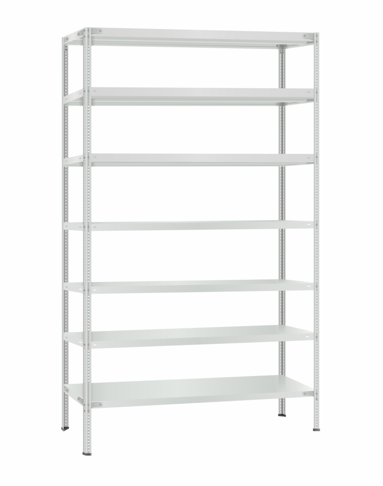 Стеллаж металлический Титан МС-500 2300х1200х300 7 полок купить в Красноярске