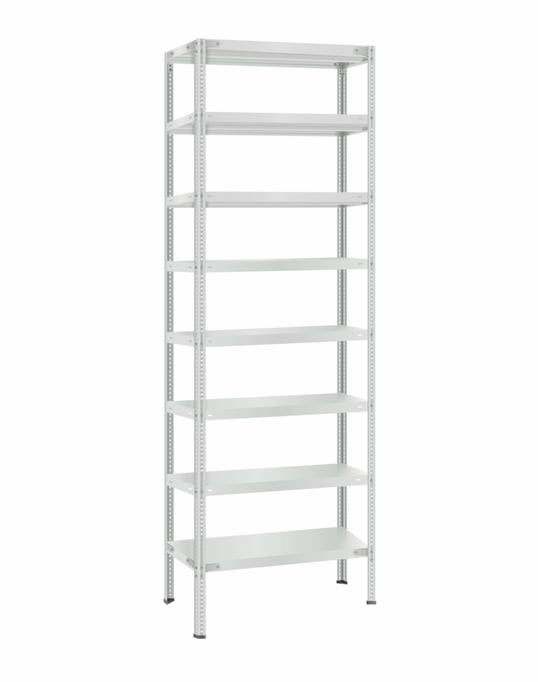 Стеллаж металлический Титан МС-500 2400х700х600 8 полок купить в Красноярске Стеллаж металлический Титан МС-500 2400х700х600 8 полок купить в Красноярске