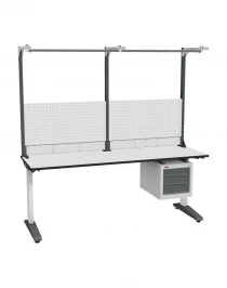 Стол монтажный ДиКом СР-200-01, ESD Thermopal, нерегулируемый, экран Э2, с подвесной тумбой