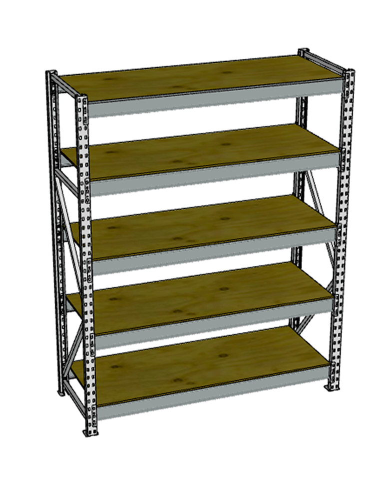 Стеллаж грузовой СГР 2000x1800x400 5 полок (фанера) купить в Красноярске Стеллаж грузовой СГР 2000x1800x400 5 полок (фанера) купить в Красноярске