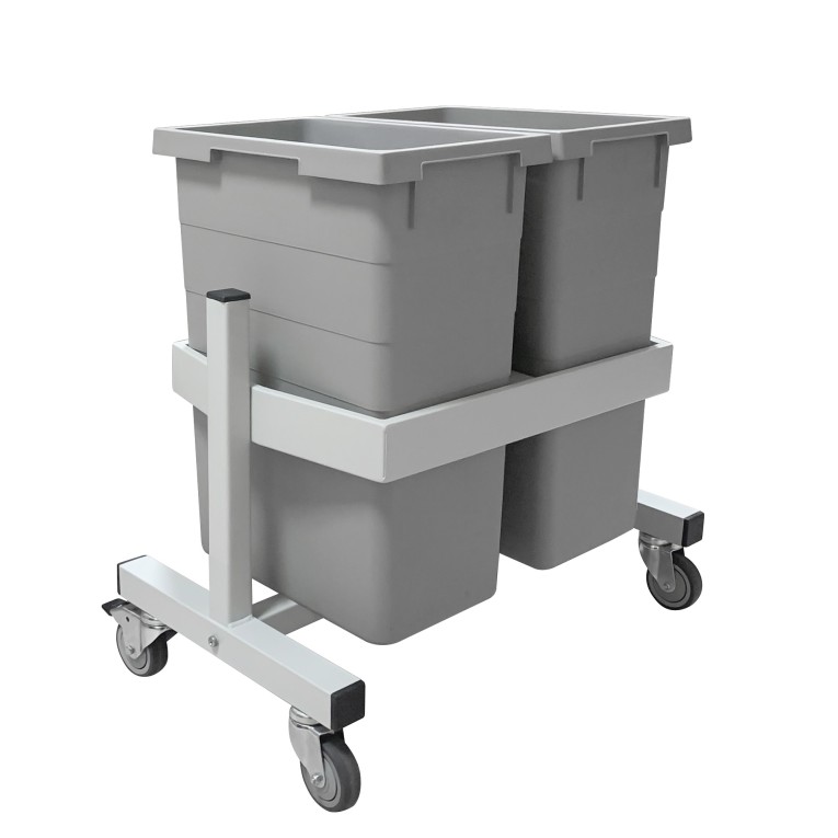 Подкатная подставка держатель для 2-х контейнеров Gresson ПДК-2 купить в Красноярске Подкатная подставка держатель для 2-х контейнеров Gresson ПДК-2 купить в Красноярске