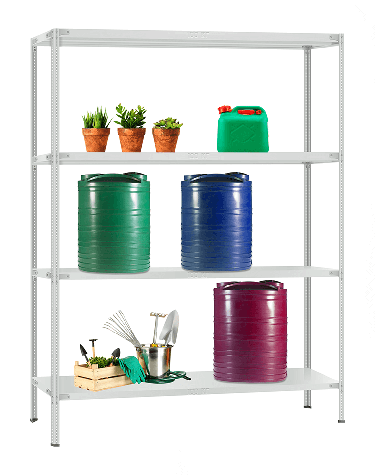 Стеллаж металлический Титан МС-900 1800x1000x600 4 полки купить в Красноярске