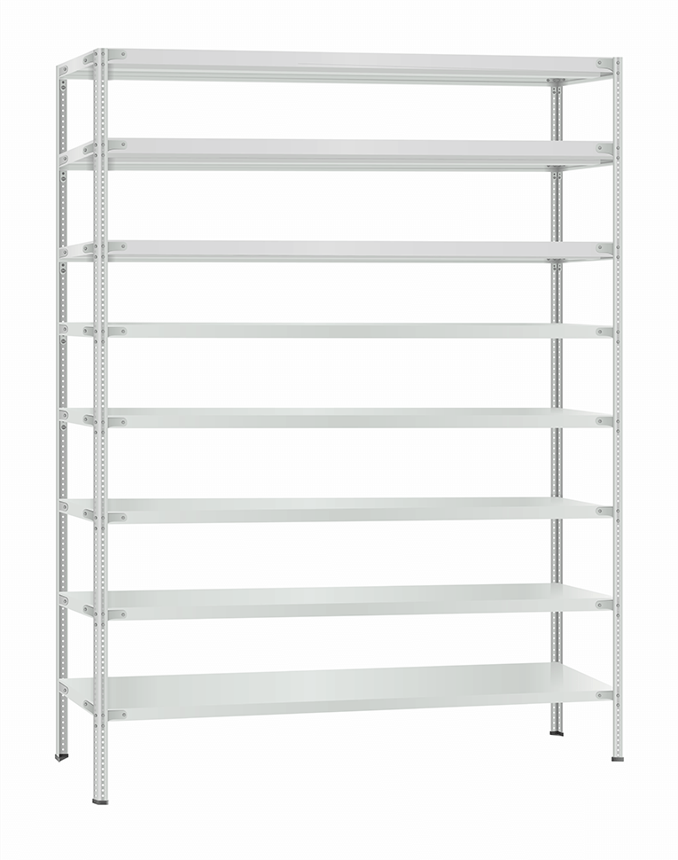 Стеллаж металлический Титан МС-900 2400x1000x600 8 полок купить в Красноярске Стеллаж металлический Титан МС-900 2400x1000x600 8 полок купить в Красноярске