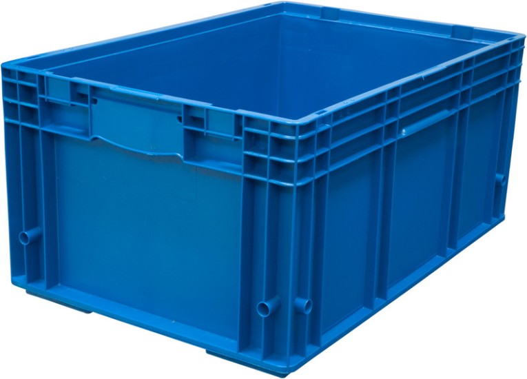 Ящик 6280 RL-KLT 594х396х280 голубой купить в Красноярске Ящик 6280 RL-KLT 594х396х280 голубой купить в Красноярске