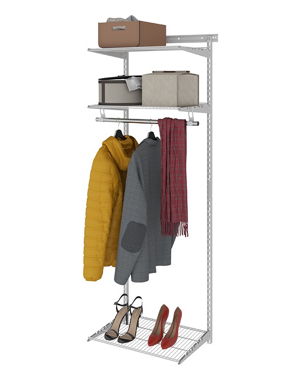 Гардеробная система Практик Home Basic G60 белая купить в Красноярске Гардеробная система Практик Home Basic G60 белая купить в Красноярске