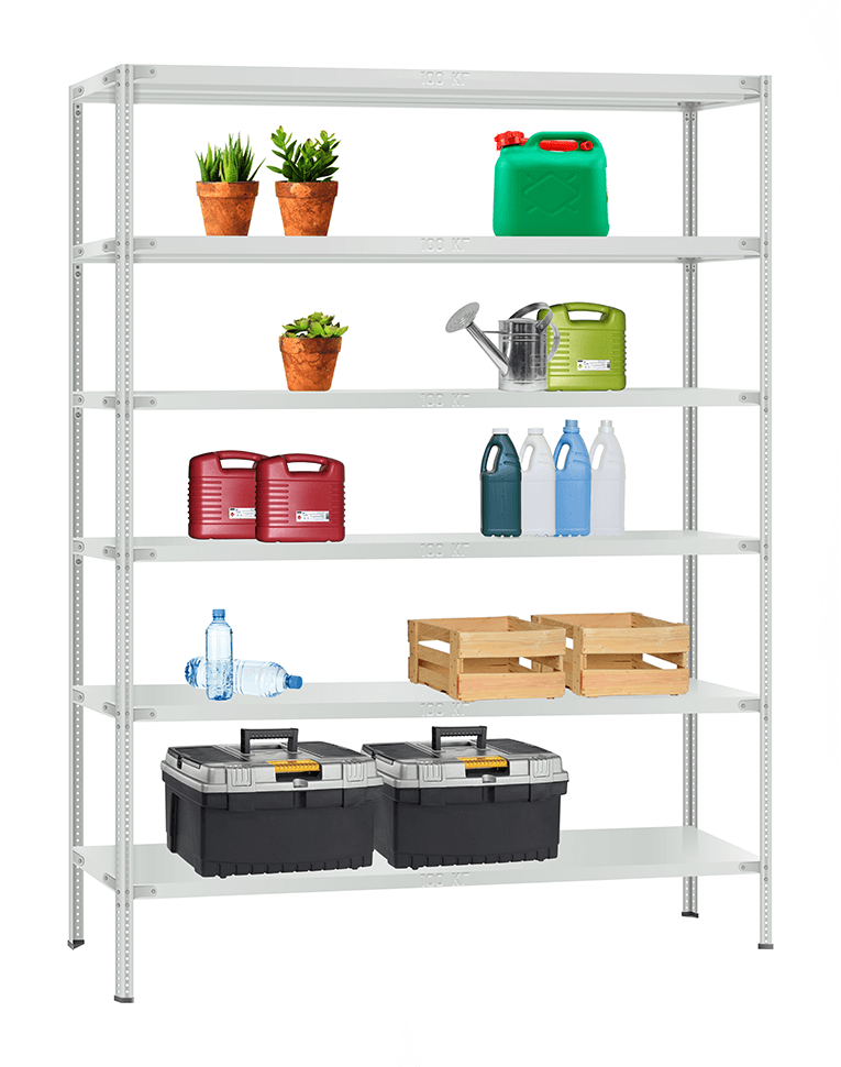 Стеллаж металлический Титан МС-900 1800x1000x600 6 полок купить в Красноярске