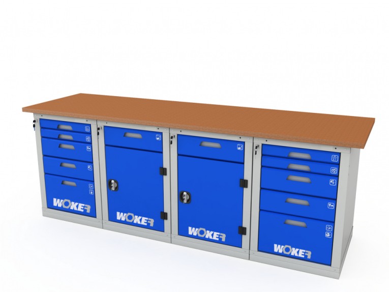 Верстак четырехтумбовый WOKER PRO 45225.2400 купить в Красноярске