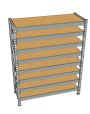 Стеллаж грузовой СГР 2500x900x400 8 полок (ДСП) Стеллаж грузовой СГР 2500x900x400 8 полок (ДСП)