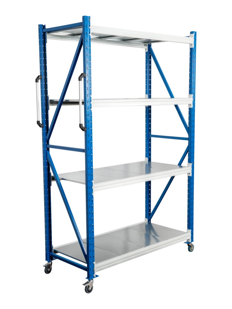 Стеллаж мобильный БиКом СТ-4 250x210x90 4 полки купить в Красноярске Стеллаж мобильный БиКом СТ-4 250x210x90 4 полки купить в Красноярске