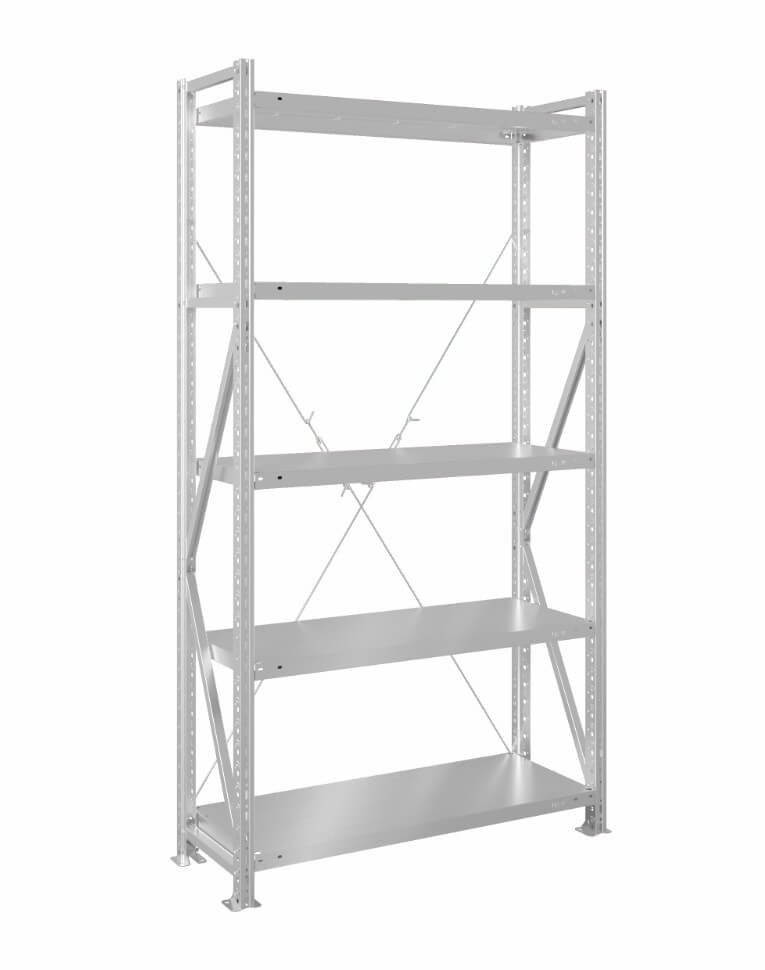 Стеллаж MS U 3000x1200x400 5 полок (280 кг, металл) купить в Красноярске Стеллаж MS U 3000x1200x400 5 полок (280 кг, металл) купить в Красноярске