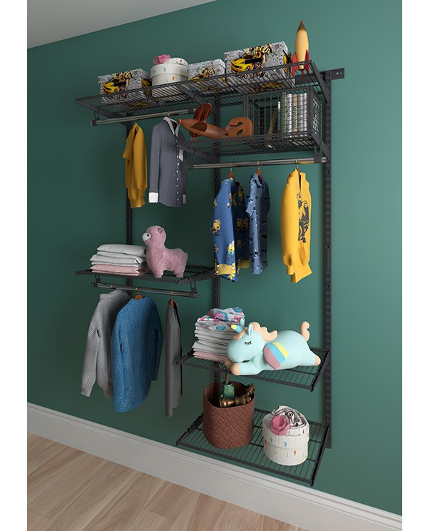 Гардеробная система Практик Home Optima G120 графит купить в Красноярске Гардеробная система Практик Home Optima G120 графит купить в Красноярске