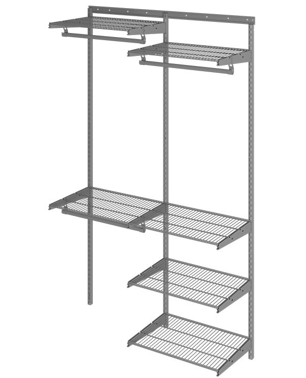 Гардеробная система Практик Home Optima G120 графит купить в Красноярске Гардеробная система Практик Home Optima G120 графит купить в Красноярске