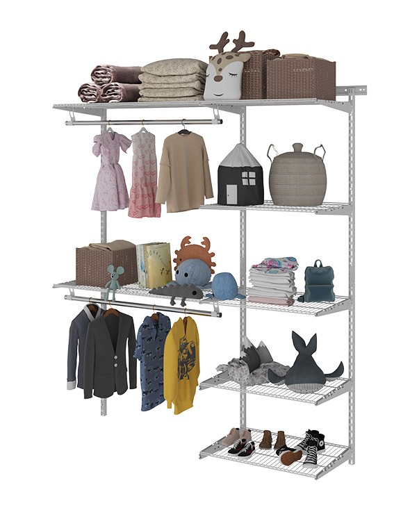 Гардеробная система Практик Home Optima G150 белая купить в Красноярске Гардеробная система Практик Home Optima G150 белая купить в Красноярске