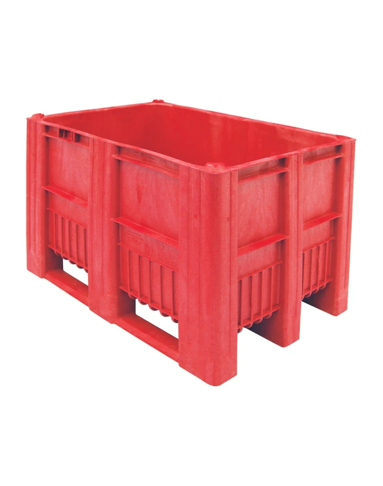 BoxPallet 1200х800х740 мм красный сплошной