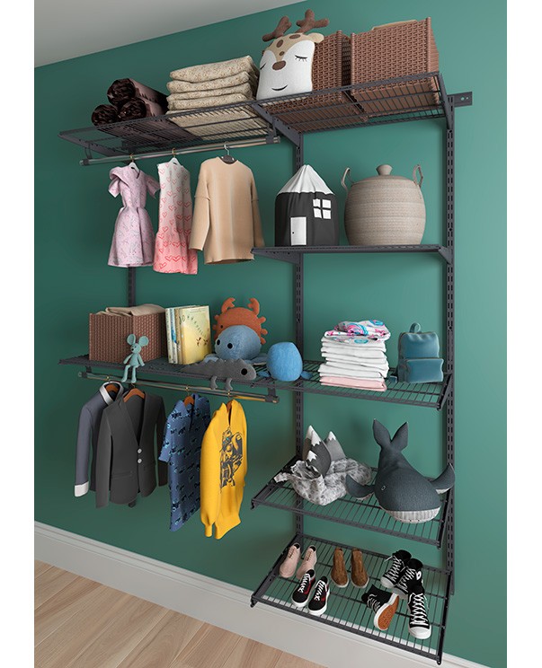 Гардеробная система Практик Home Optima G150 графит купить в Красноярске