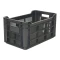 Ящик 500х300х264 с перфорацией чёрный