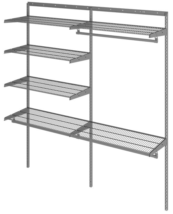 Гардеробная система Практик Home Optima G180 графит купить в Красноярске Гардеробная система Практик Home Optima G180 графит купить в Красноярске