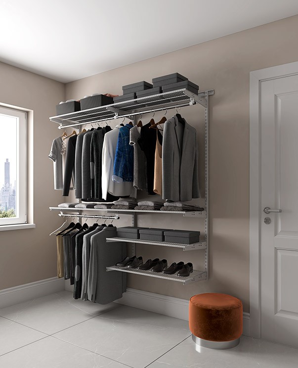 Гардеробная система Практик Home Optima G180 графит купить в Красноярске Гардеробная система Практик Home Optima G180 графит купить в Красноярске