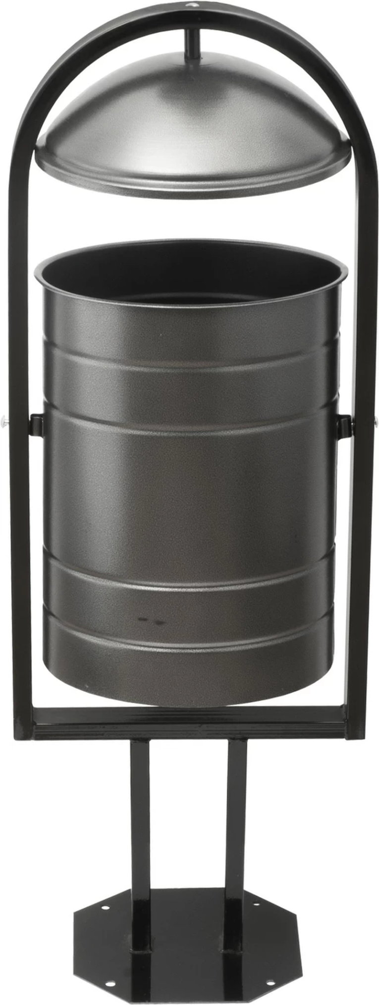 Урна уличная 370х300х1000 серебряная купить в Красноярске