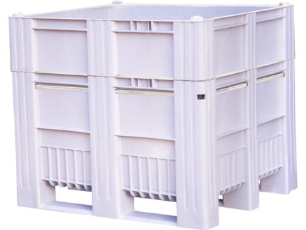 BoxPallet 1200x1000x1035 мм сплошной на полозьях серый купить в Красноярске