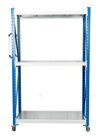 Стеллаж мобильный БиКом СТ-4 250x120x80 3 полки