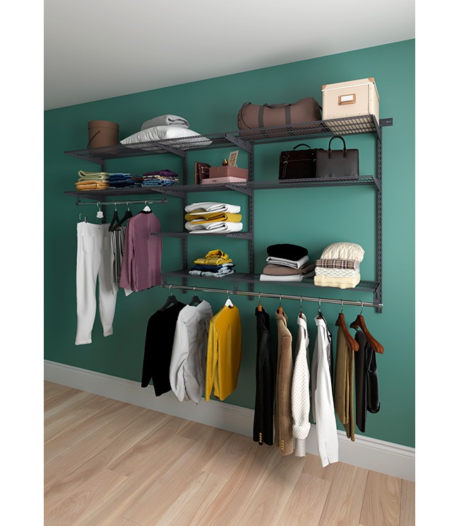 Гардеробная система Практик Home Optima G240 графит купить в Красноярске Гардеробная система Практик Home Optima G240 графит купить в Красноярске