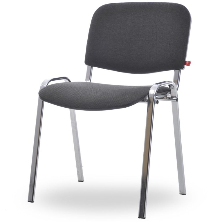 Стул Изо (серая ткань, хром) купить в Красноярске Стул Изо (серая ткань, хром) купить в Красноярске