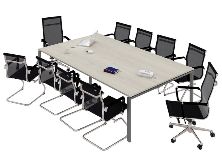 Стол для переговоров NT 320х144 вяз натуральный/антрацит купить в Красноярске