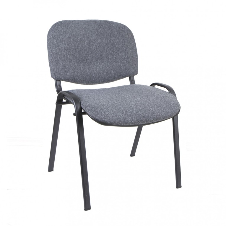 Стул Изо (серая ткань, металл черный) купить в Красноярске Стул Изо (серая ткань, металл черный) купить в Красноярске