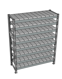 Стеллаж грузовой СГР 2000x2100x500 8 полок (металл) Стеллаж грузовой СГР 2000x2100x500 8 полок (металл)