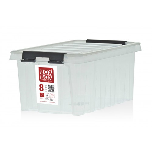 Контейнер Rox Box Original 8 (335х220х155 мм с крышкой и клипсами прозрачный) купить в Красноярске