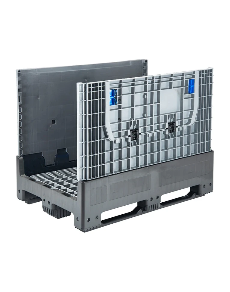 DPF-Box 1208S 1200x800x950 мм сплошной разборный серый на 3-х полозьях с 2-мя откид. дверцами