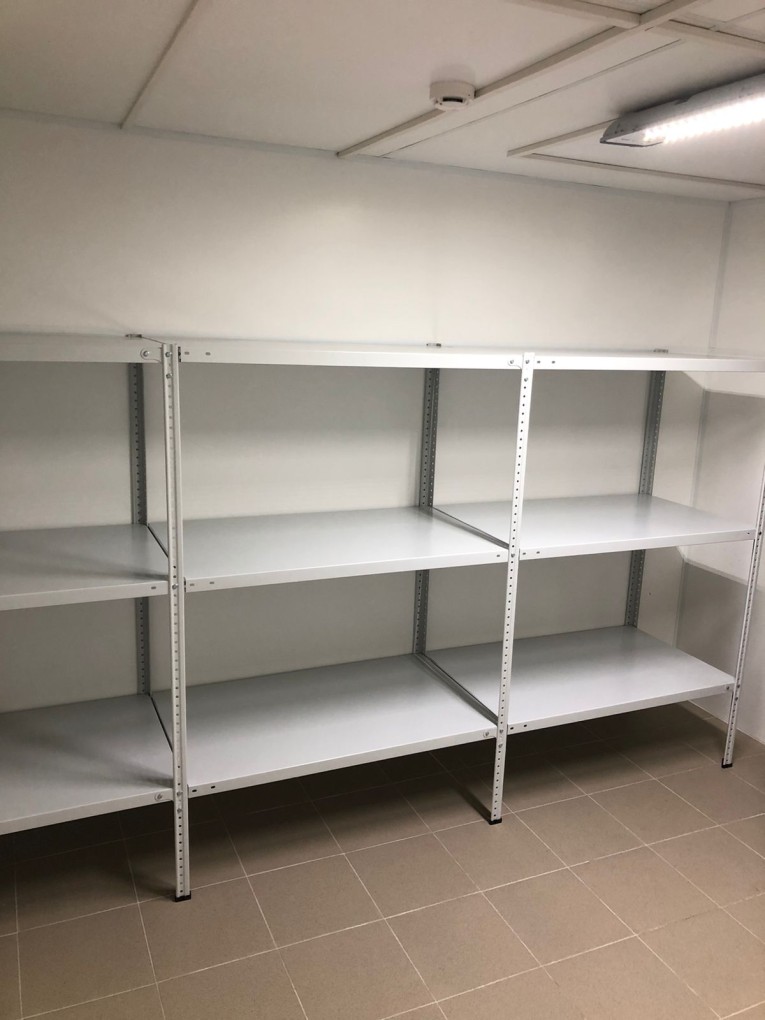 Стеллаж металлический Титан МС-500 1500х1000х500 3 полки купить в Красноярске Стеллаж металлический Титан МС-500 1500х1000х500 3 полки купить в Красноярске