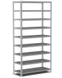 Стеллаж металлический Титан МС-500 2200х1500х600 9 полок Стеллаж металлический Титан МС-500 2200х1500х600 9 полок