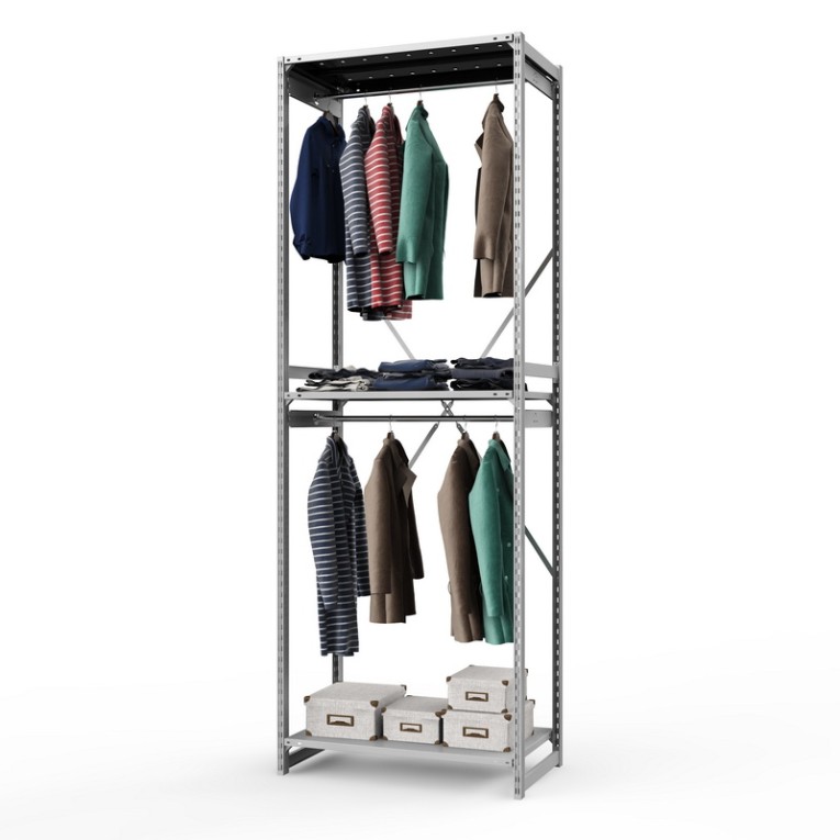 Стеллаж металлический ТСУ Универсал, 3000х1060х500 мм.Штанги: 2шт. Полки: металл перф. 3 шт. купить в Красноярске Стеллаж металлический ТСУ Универсал, 3000х1060х500 мм.Штанги: 2шт. Полки: металл перф. 3 шт. купить в Красноярске