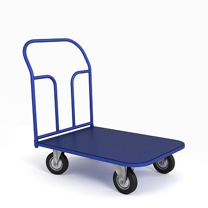 Тележка платформенная ТП 2 (г/п 550 кг, 900x600 мм, колеса литая протекторная резина 160 мм) купить в Красноярске