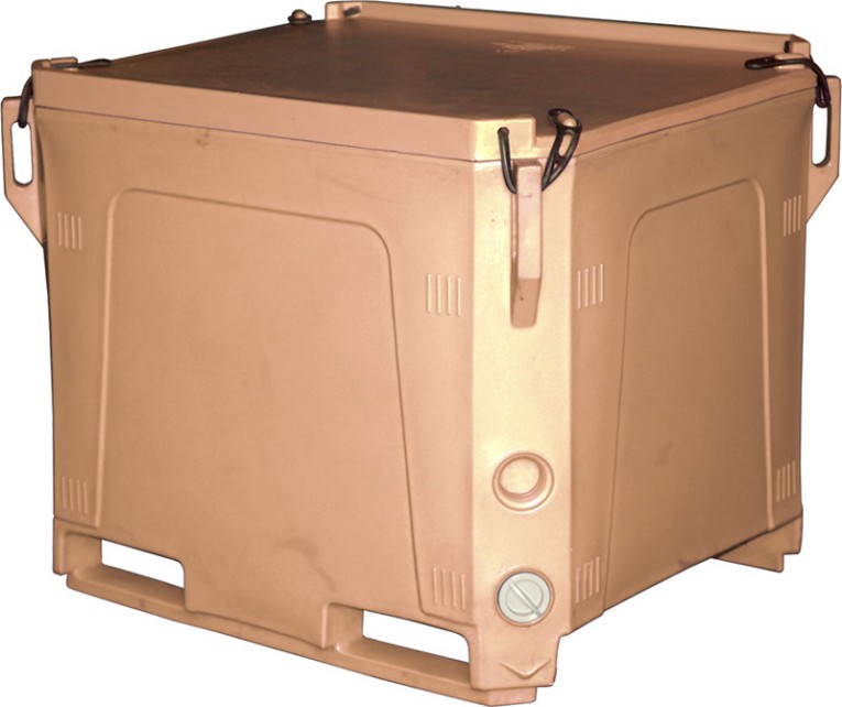 Контейнер 915х715х765 мм бежевый с крышкой купить в Красноярске Контейнер 915х715х765 мм бежевый с крышкой купить в Красноярске