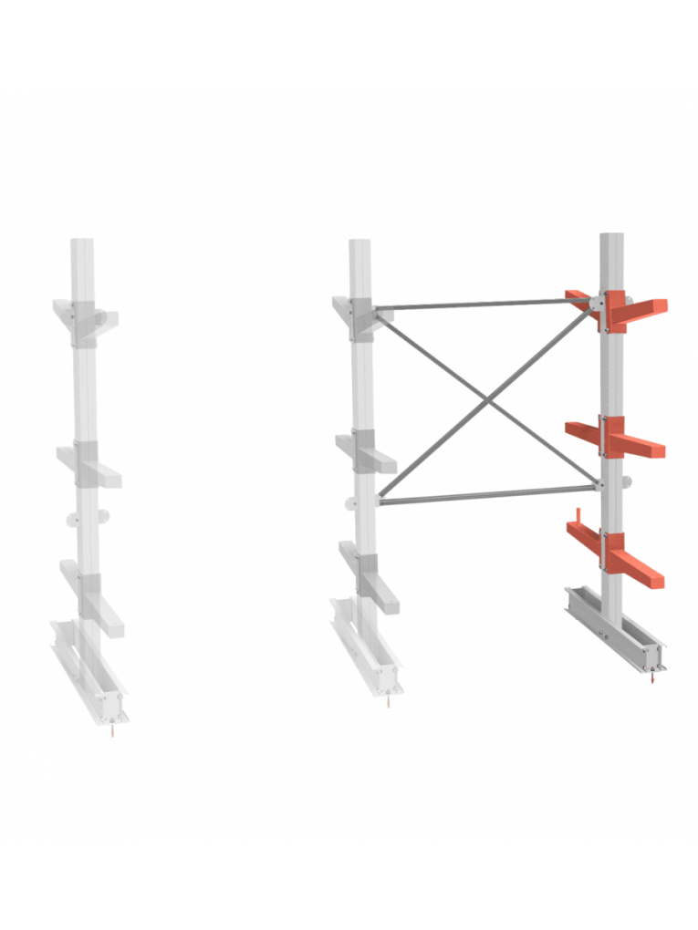 СТ-062 Стеллаж двухсторонний 3 яруса ДОП. купить в Красноярске СТ-062 Стеллаж двухсторонний 3 яруса ДОП. купить в Красноярске