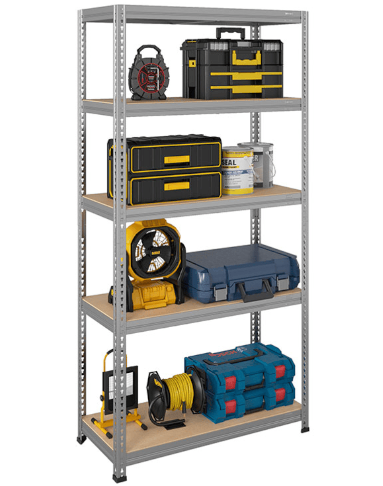 Стеллаж быстросборный ЛОФТ (SBL) 1800x900x400 5 полок (цинк) купить в Красноярске Стеллаж быстросборный ЛОФТ (SBL) 1800x900x400 5 полок (цинк) купить в Красноярске