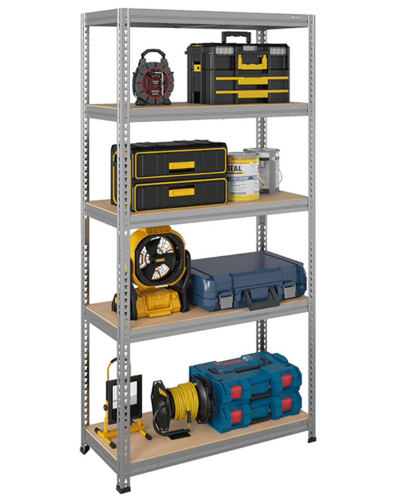 Стеллаж быстросборный ЛОФТ (SBL) 1800x900x450 5 полок (цинк) купить в Красноярске Стеллаж быстросборный ЛОФТ (SBL) 1800x900x450 5 полок (цинк) купить в Красноярске