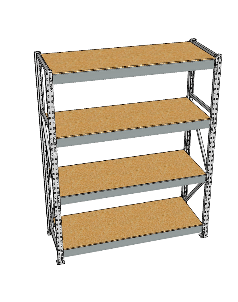 Стеллаж грузовой СГР 2000x1200x1000 4 полки (ДСП) купить в Красноярске Стеллаж грузовой СГР 2000x1200x1000 4 полки (ДСП) купить в Красноярске