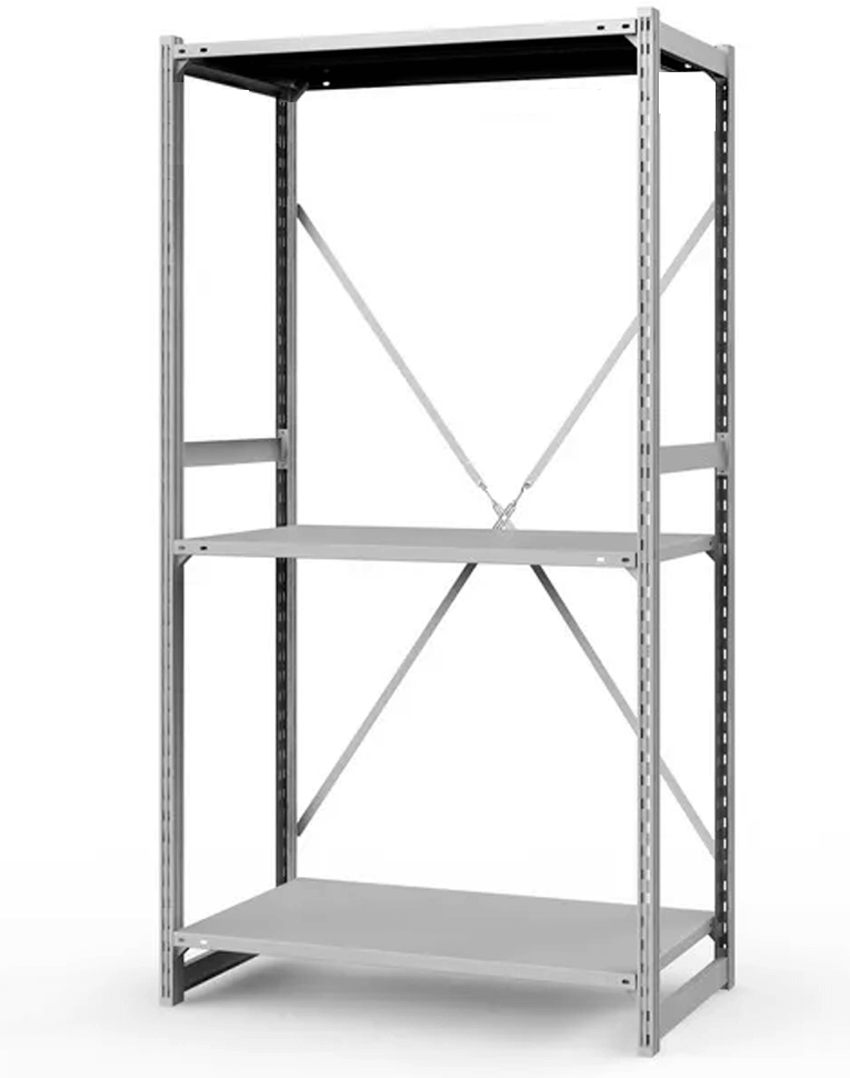 Стеллаж ТСУ 3500x1000x800 3 полки (300 кг, металл) купить в Красноярске Стеллаж ТСУ 3500x1000x800 3 полки (300 кг, металл) купить в Красноярске