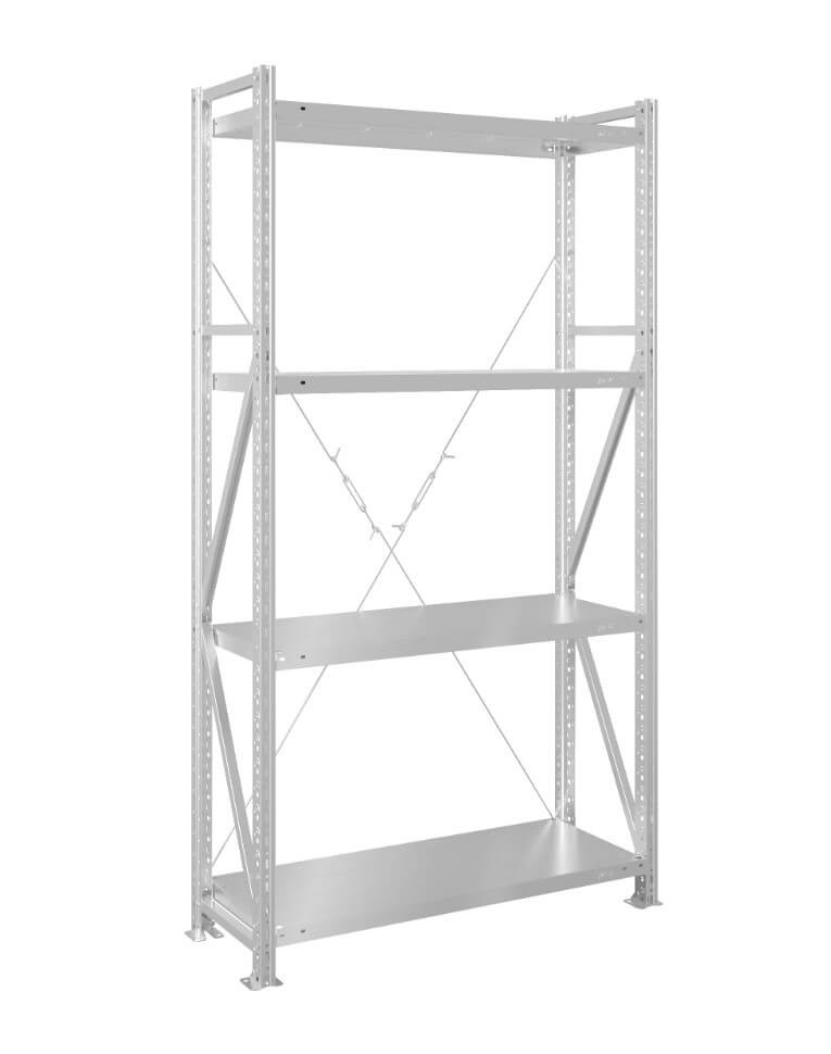Стеллаж MS U 2000x1200x800 4 полки (350 кг, металл) купить в Красноярске